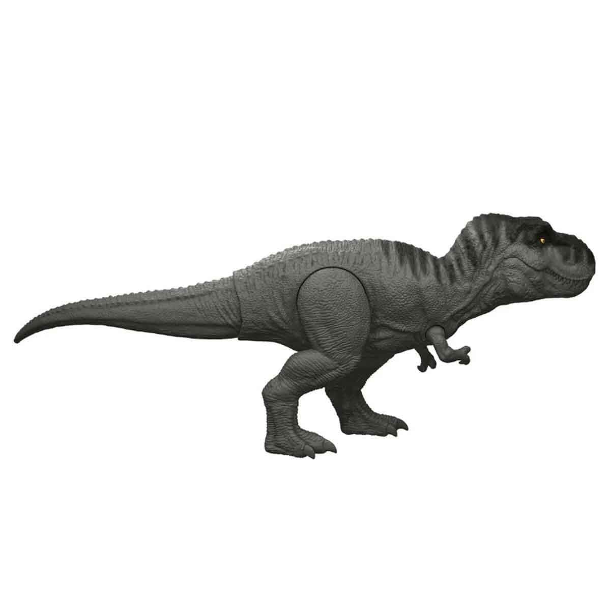 Jurassic World Rebirth 12in Tyrannosaurus Rex in attack pose for dynamic imaginary adventures.