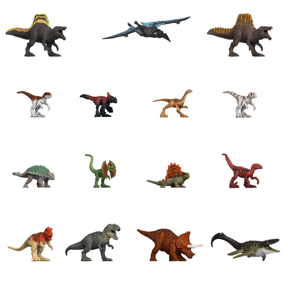 Jurassic World Rebirth dinosaur figures gift pack for kids.