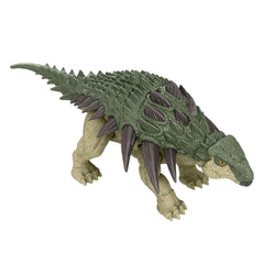 Jurassic World Rebirth Edmontonia close-up highlights movable joints for play.