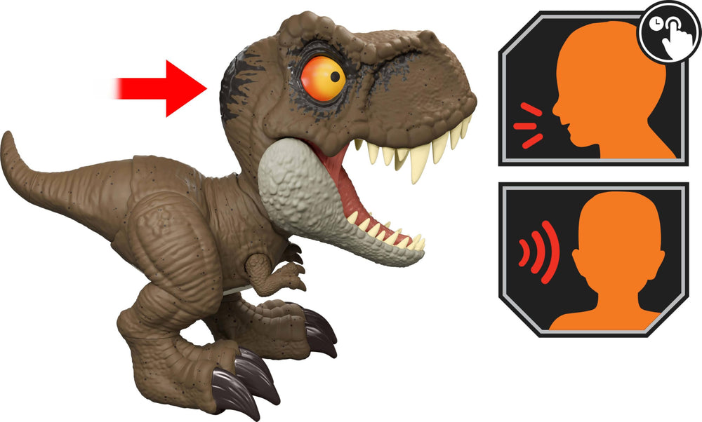 Jurassic World six-point-five-inch-dinosaur-figure—easy hold for kids.