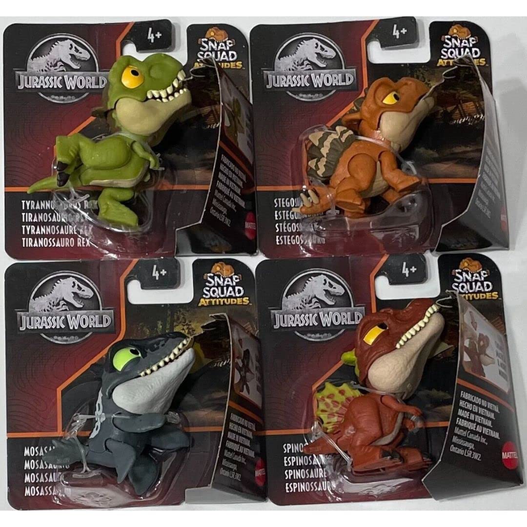 Jurassic World Snap Squad Attitudes T-Rex figure ready for action and display.