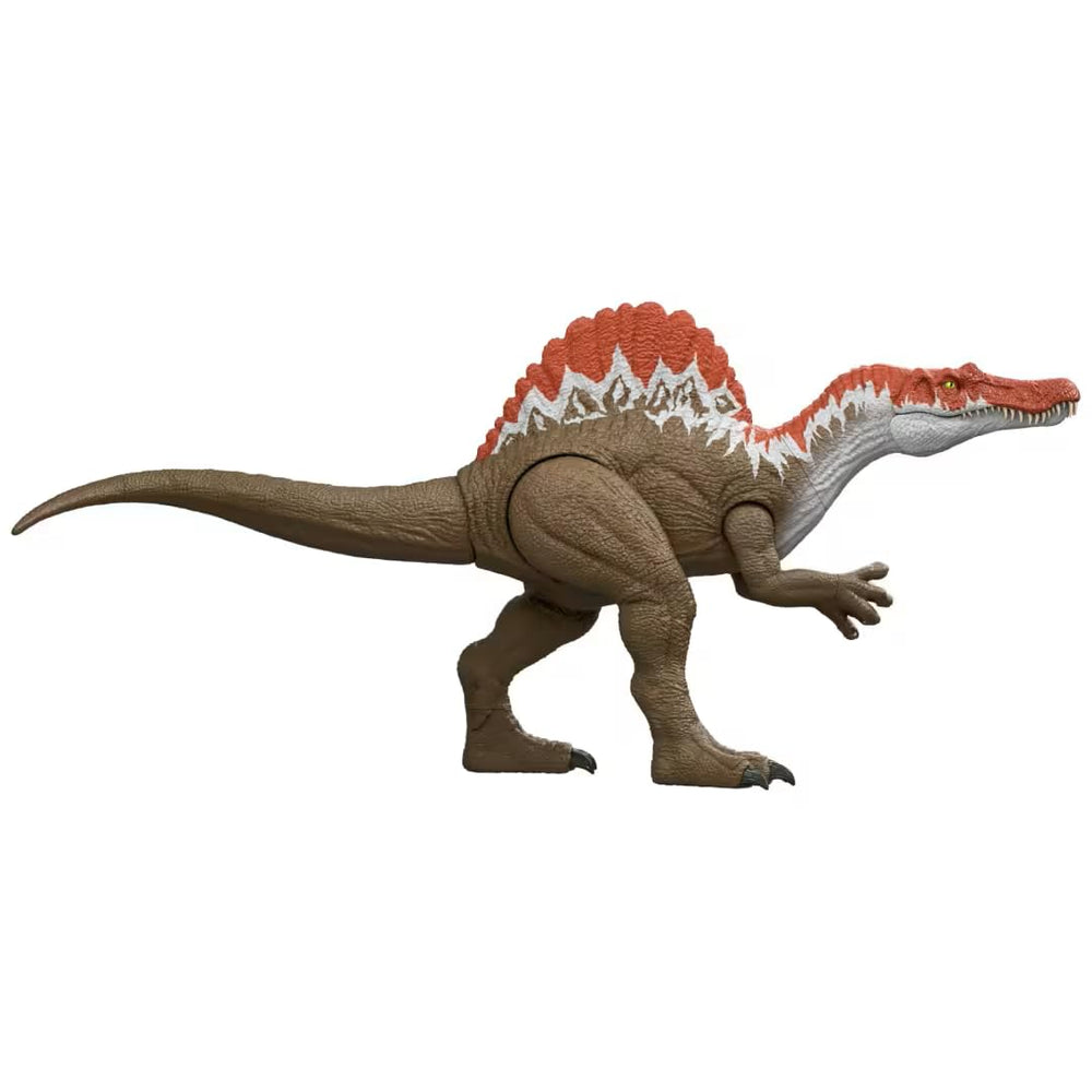 Jurassic World Spinosaurus figure, front view, colossal display for play and collection