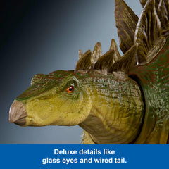 Jurassic World Stegosaurus armored plates enhance movie-accurate look.