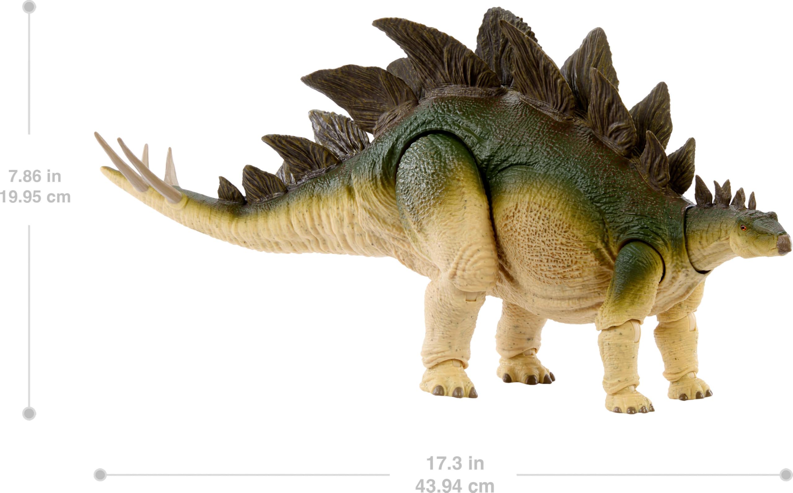 Jurassic World Stegosaurus premium packaging highlights collector presentation.