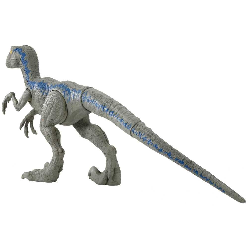 Velociraptor Blue in an action pose for dynamic storytelling.