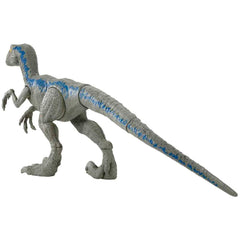 Velociraptor Blue in an action pose for dynamic storytelling.