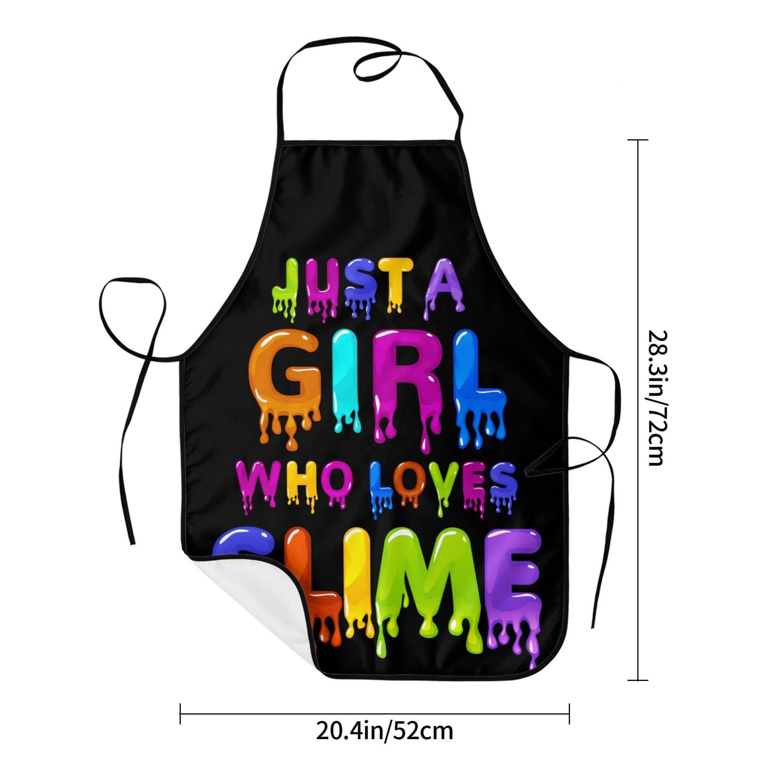 Just A Girl Who Loves Slime Apron pocket detail keeps tools within reach