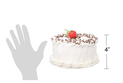 Just Dough It cake prop showing chocolate drizzle detail for bakery realism.