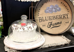 Just Dough It frosted cake display prop ideal for storefront and events.