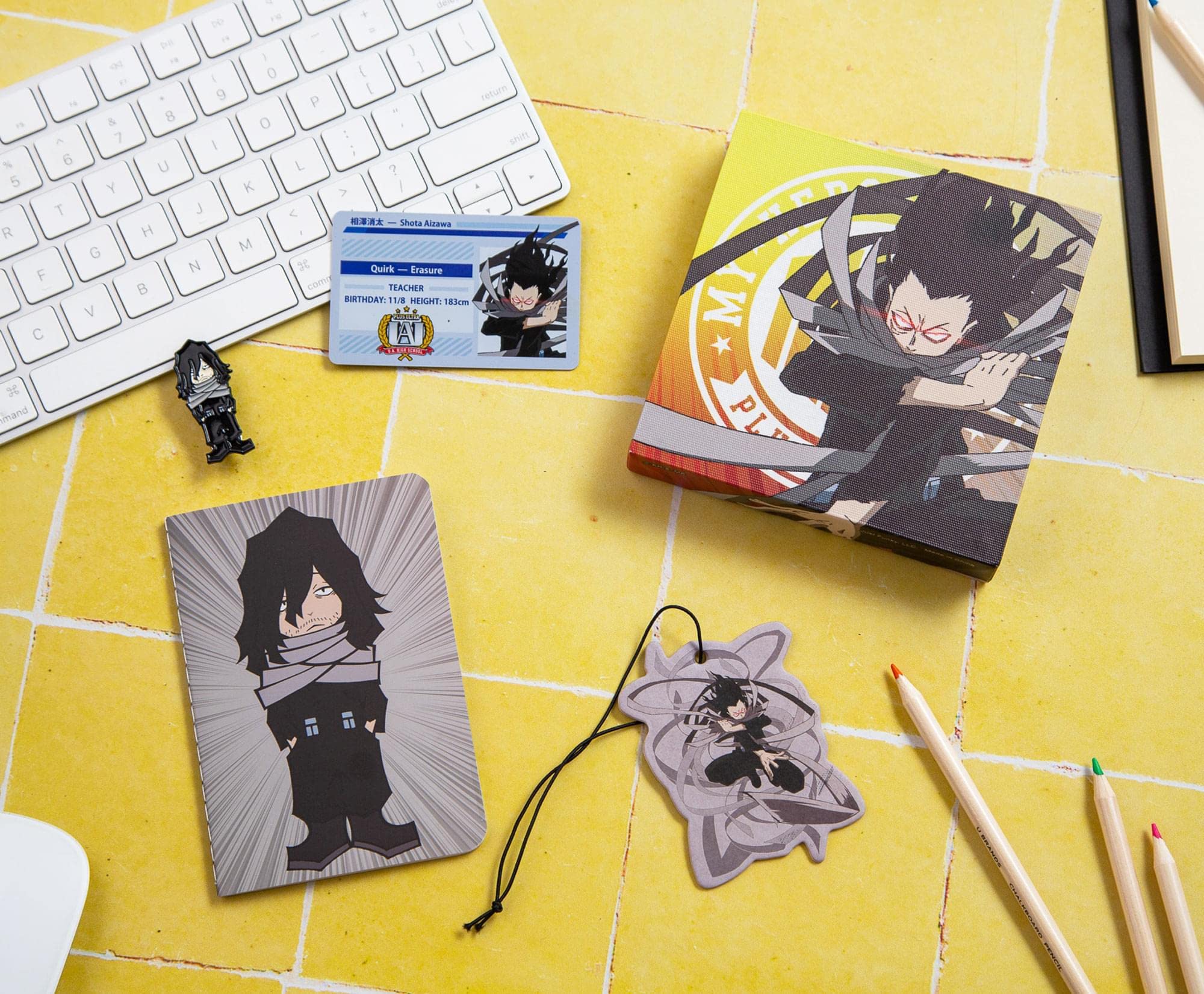 JUST FUNKY LookSee stationery set helps organize notes with anime style.
