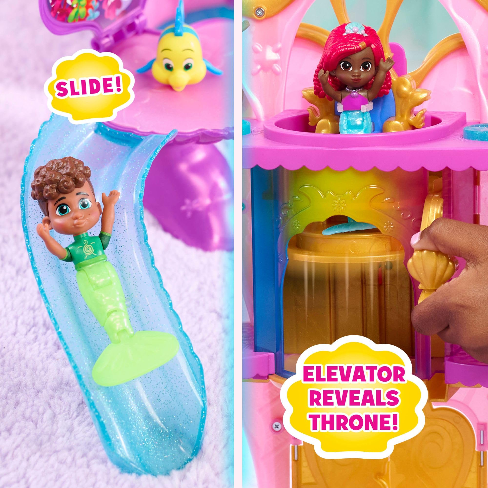Just Play Ariel Flounder figure with shimmering fins for underwater adventures