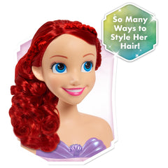 Just Play Ariel styling head with decorative comb for braids and styles