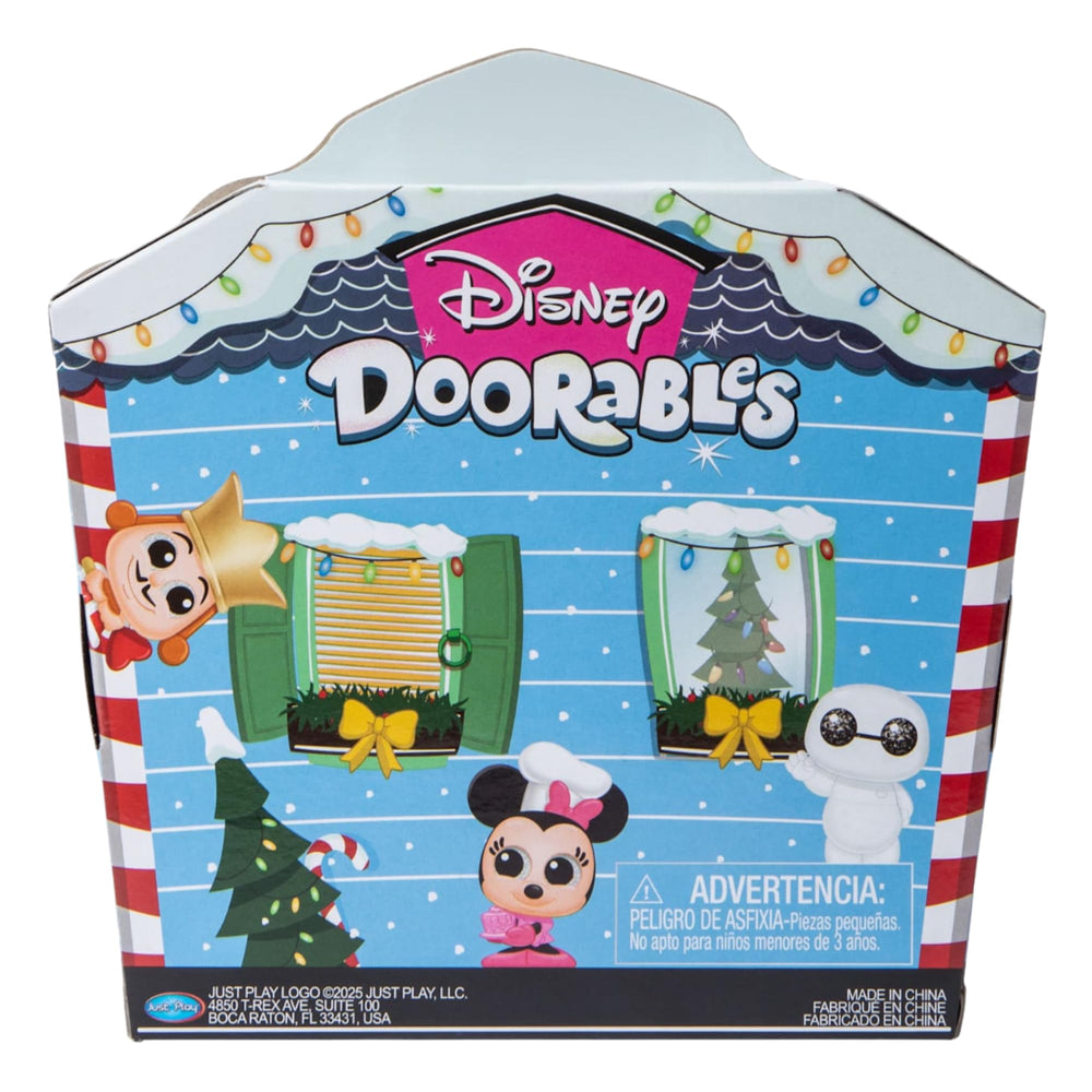 Just Play Disney Doorables collectible set exclusive holiday characters.