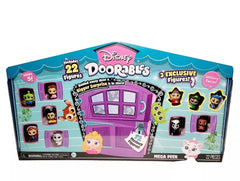 Just Play Disney Doorables Series 5 Mega Peek Pack front view with bright packaging and curiosity.