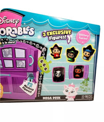 Just Play Disney Doorables Series 5 Mega Peek Pack packaging detail highlights kid-friendly design.
