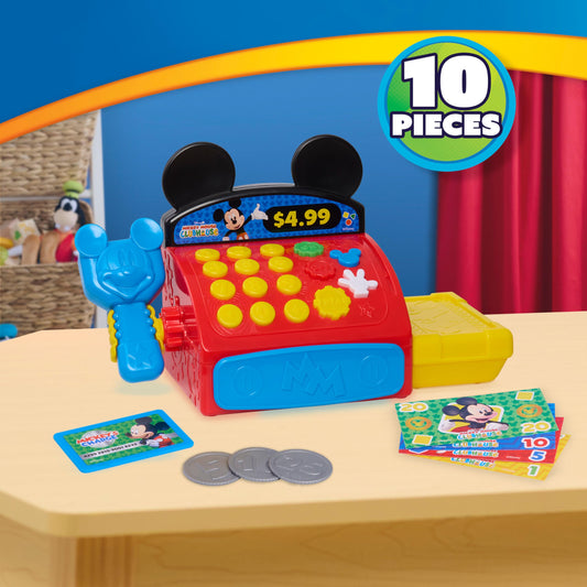 Just Play cash register with pop-open drawer and colorful money for hours of imaginative play.