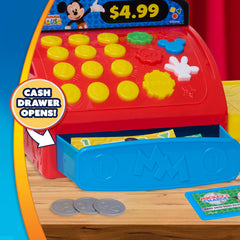 Just Play coins, bills, and pretend card support counting and basic money skills.