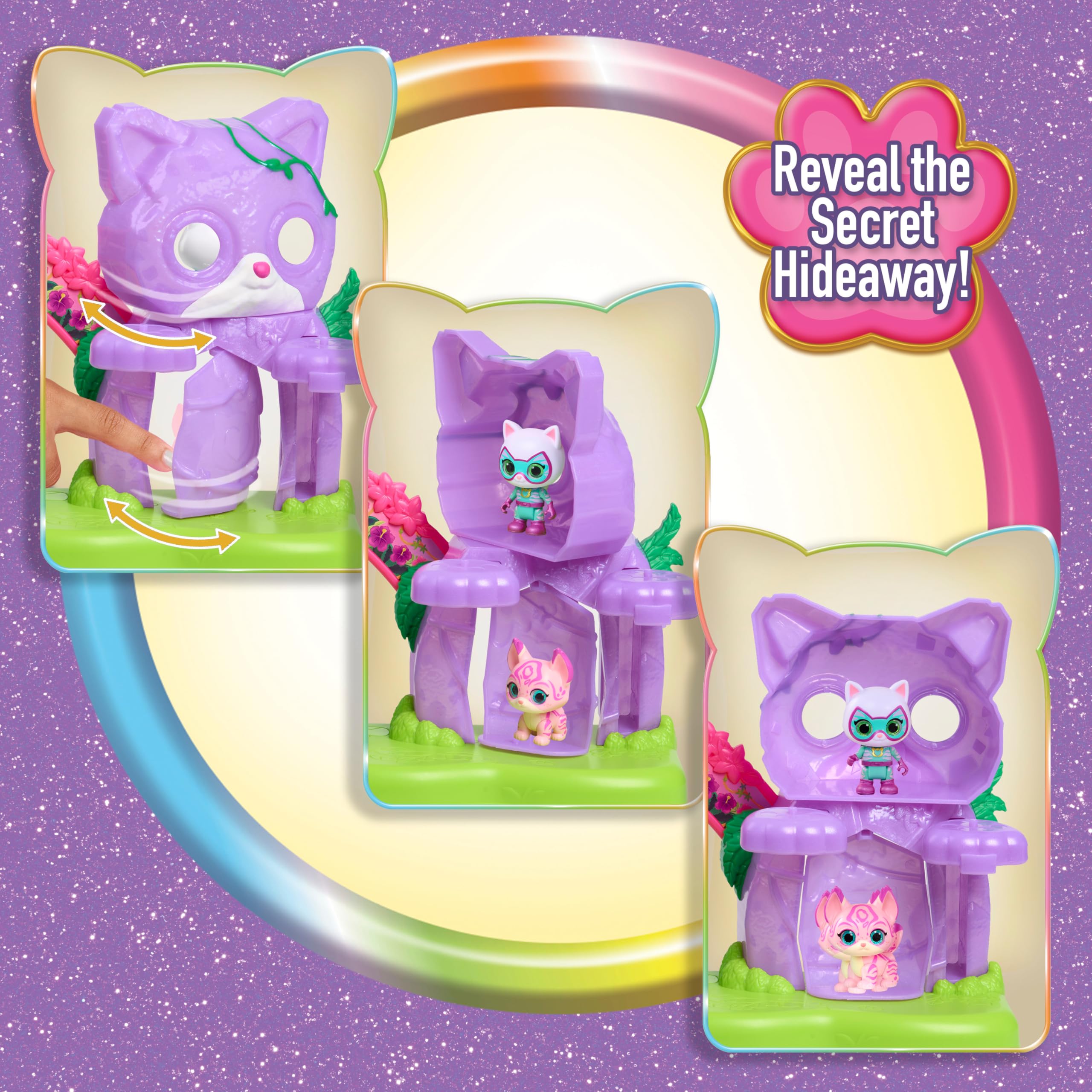 Secret hideaway on the Su-Purr Wild Playset inspires mystery play