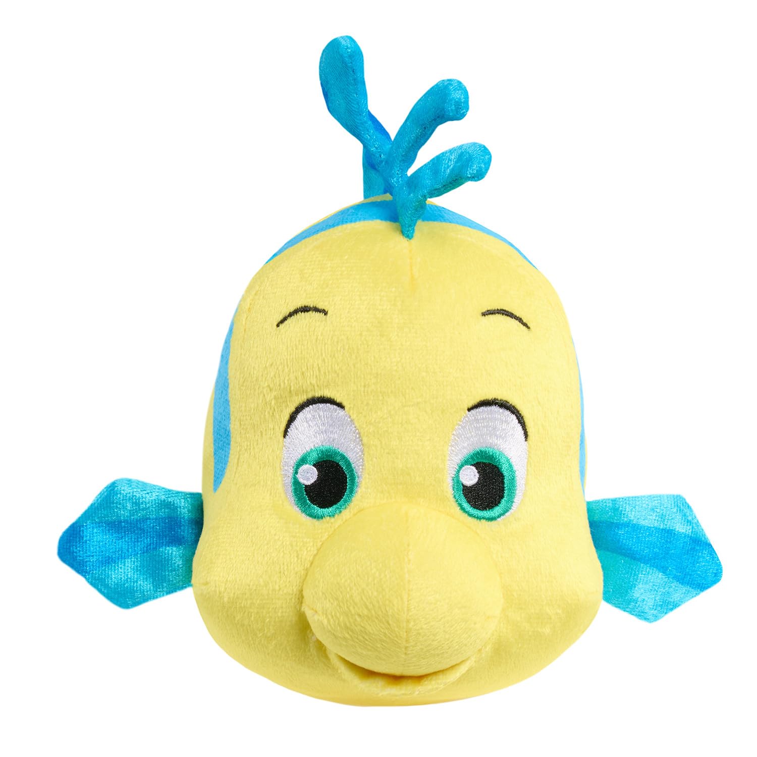 Just Play Ariel Flounder plush front view, cuddly and travel-ready.