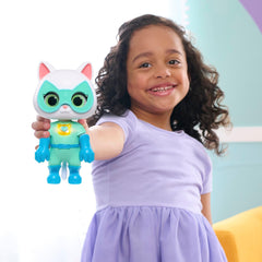Bitsy collar and charm enhance transformation details for storytelling