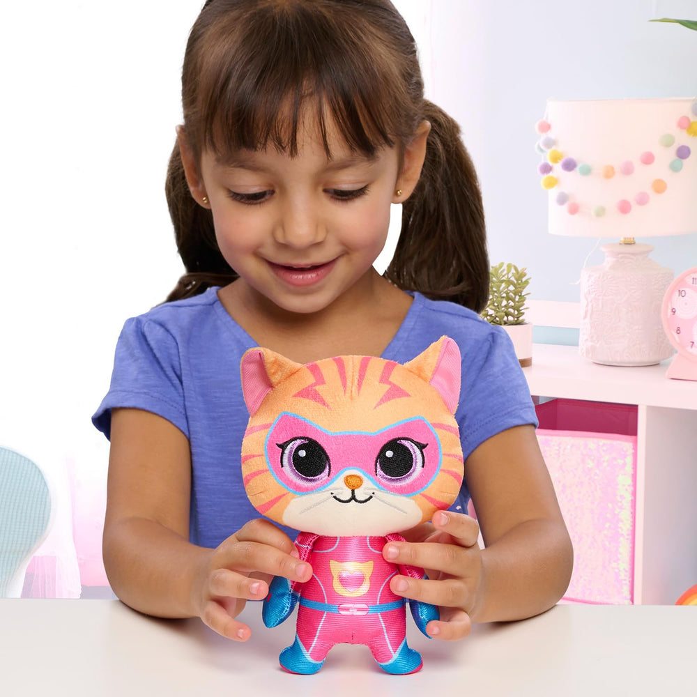 Just Play Ginny plush side view supports portable cuddles during trips.