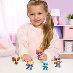 Just Play Disney Junior SuperKitties Buddy figure ready for heroic poses