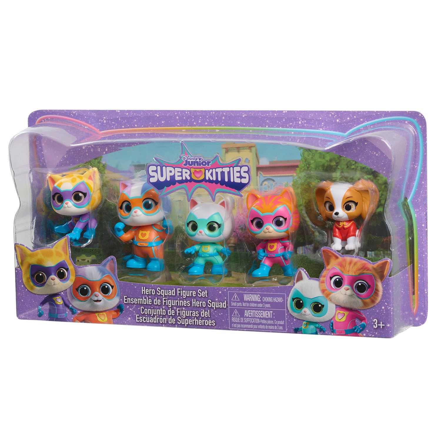 Just Play Disney Junior SuperKitties hero squad figures set for collectibility