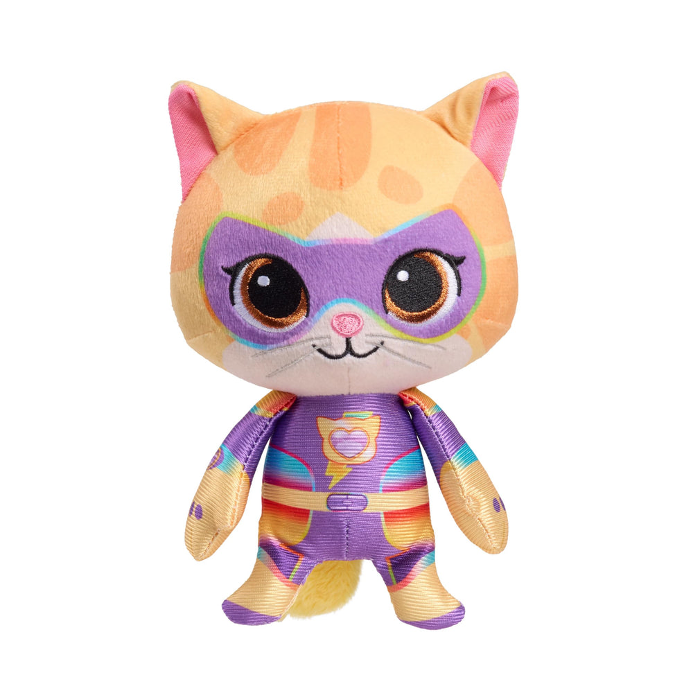 Just Play Disney Junior SuperKitties Sparks plush toy ready for imaginative play.