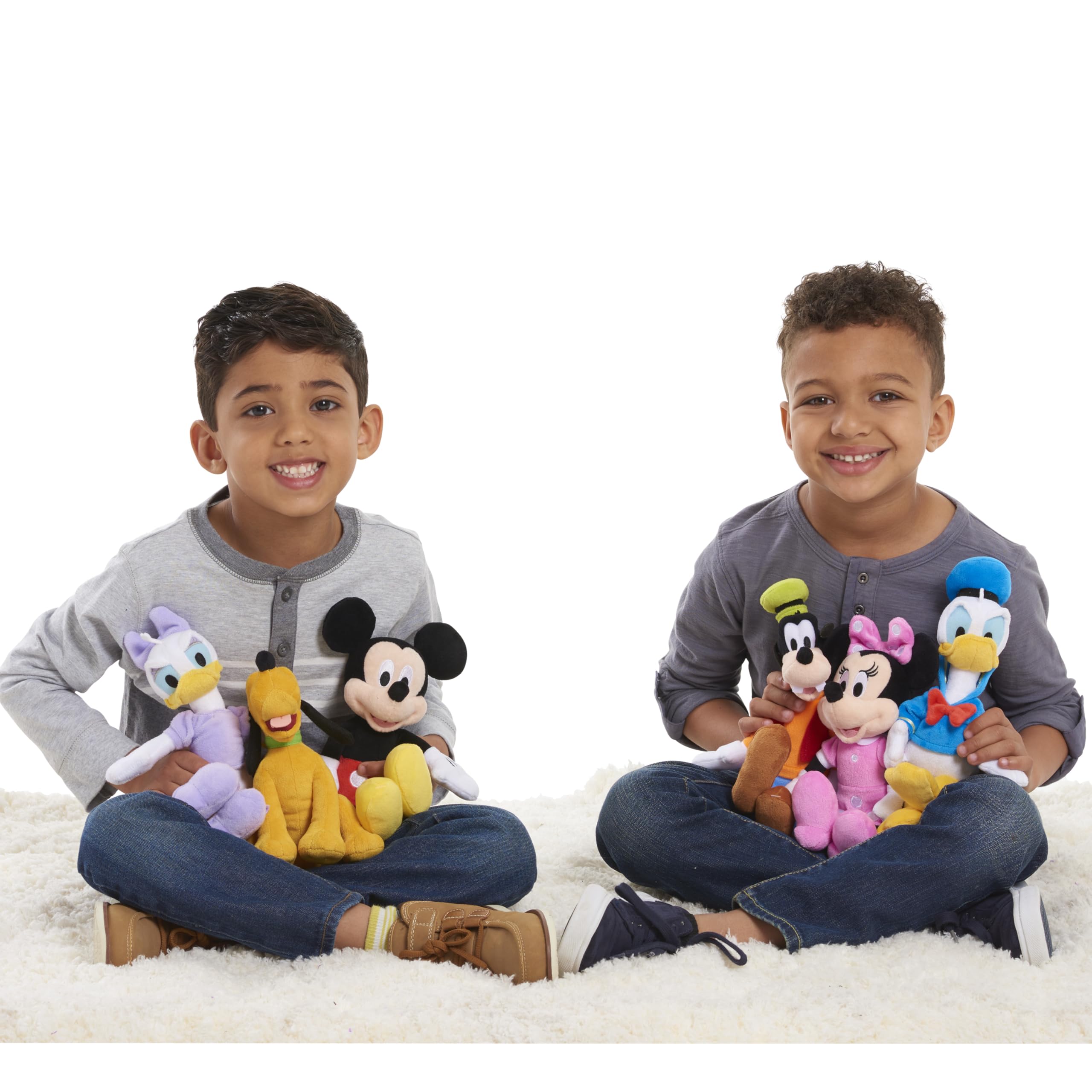 Just Play Mickey Mouse plush smiling pose ideal for bedtime storytelling