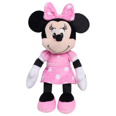 Just Play Minnie Mouse bean plush front view for on-the-go cuddles.
