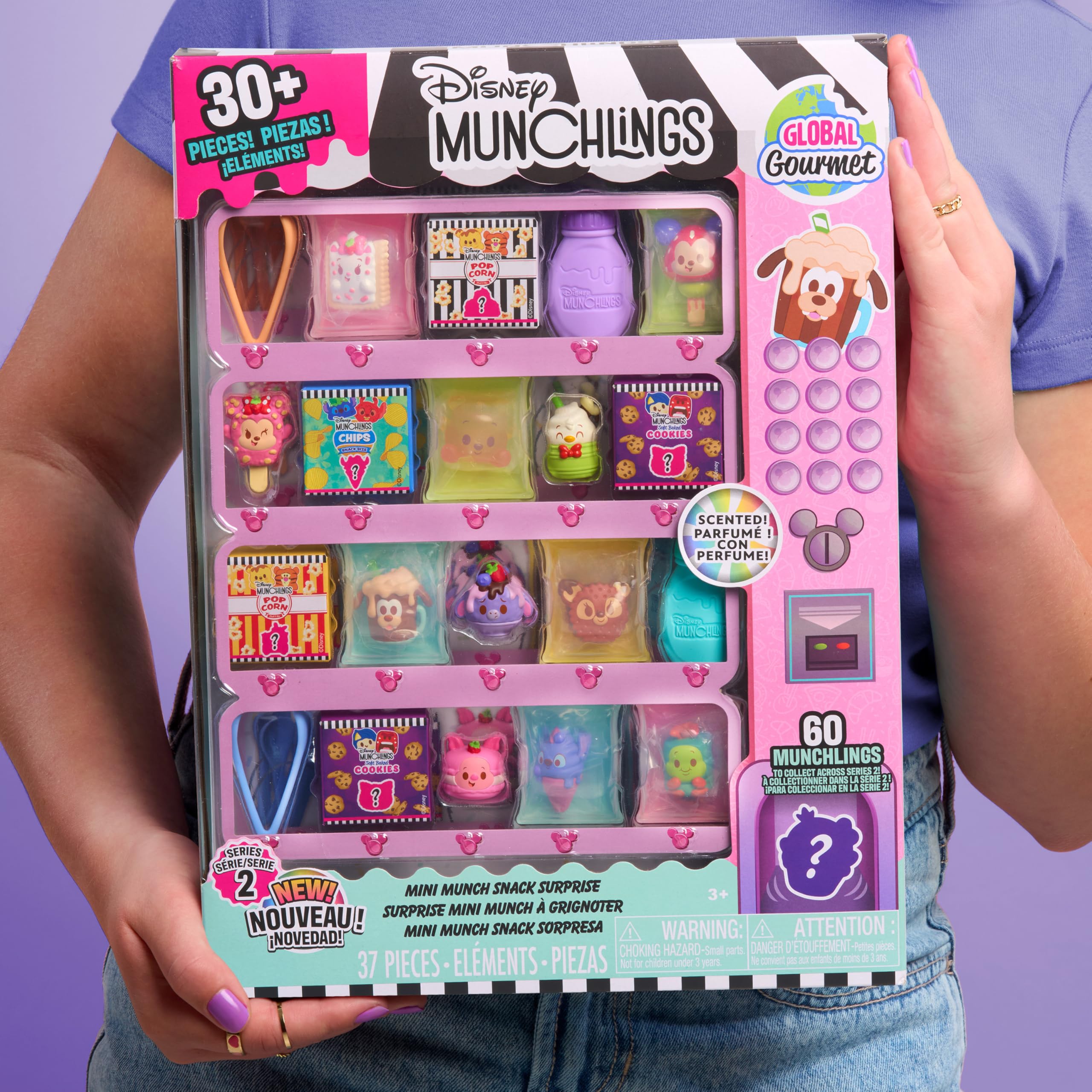 Just Play Munchlings 1-inch figures for display and collecting.