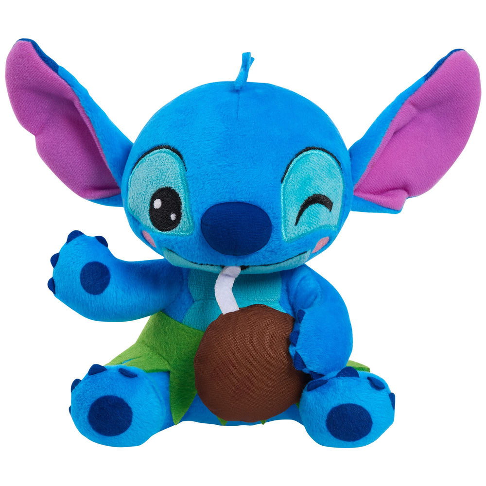 Just Play Disney Stitch small plush with coconut for cozy hugs.
