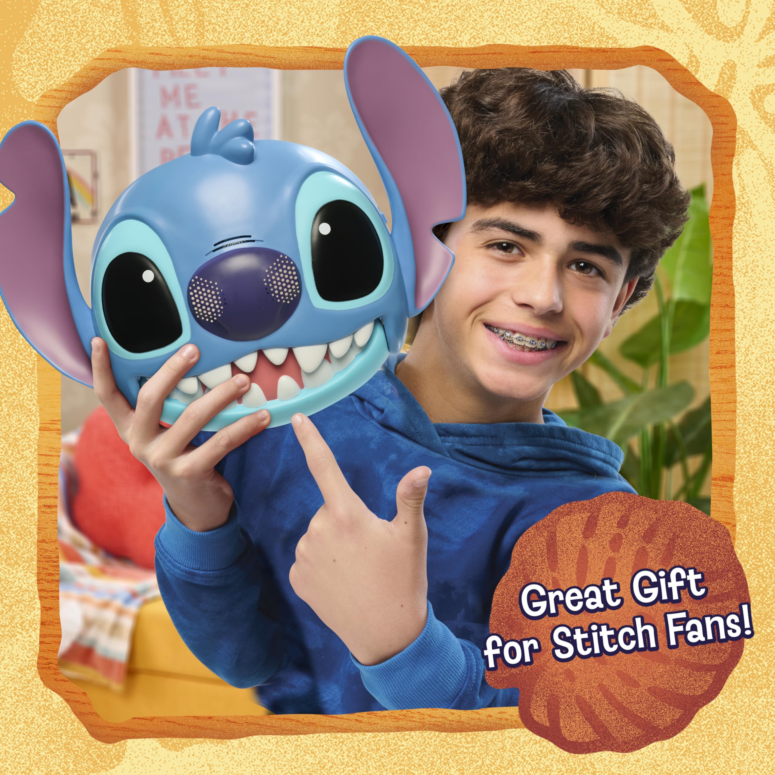 Just Play Disney Stitch mask with batteries included for immediate fun