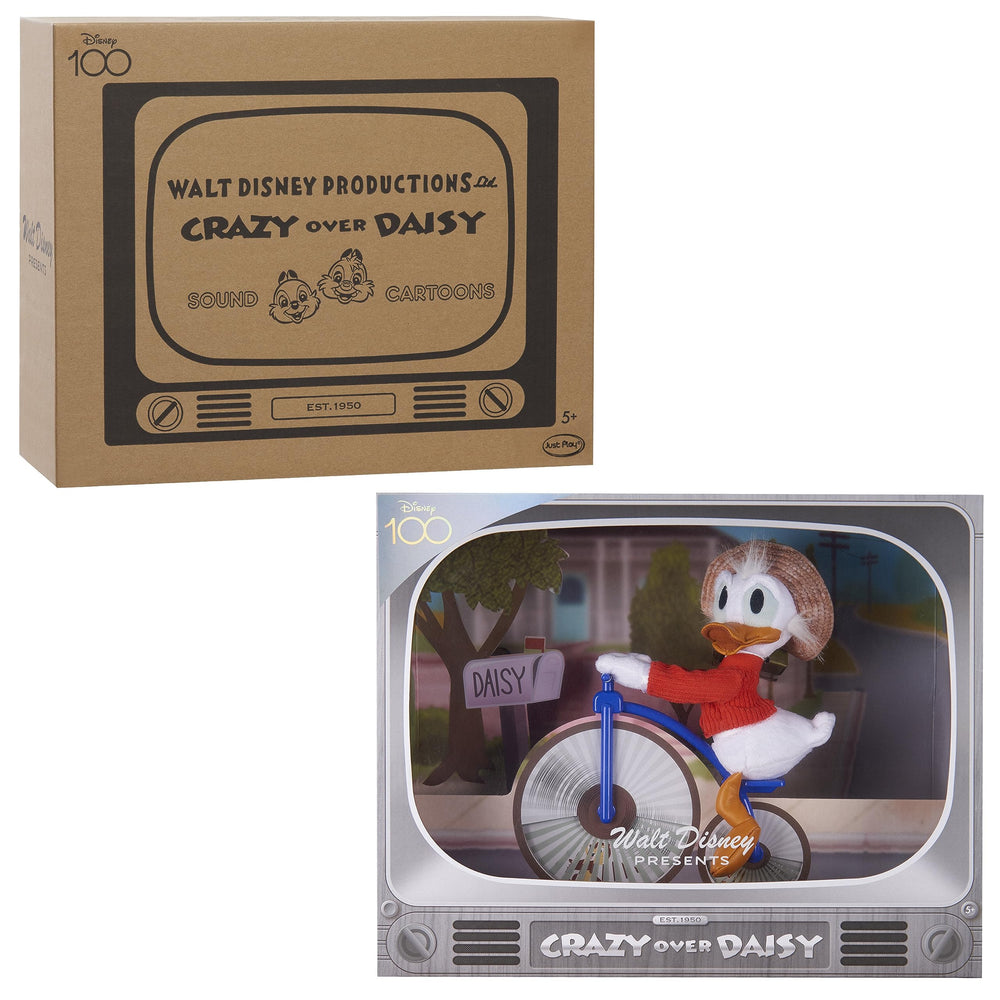 Just Play Disney100 Crazy Over Daisy high-wheel bicycle adds playful charm