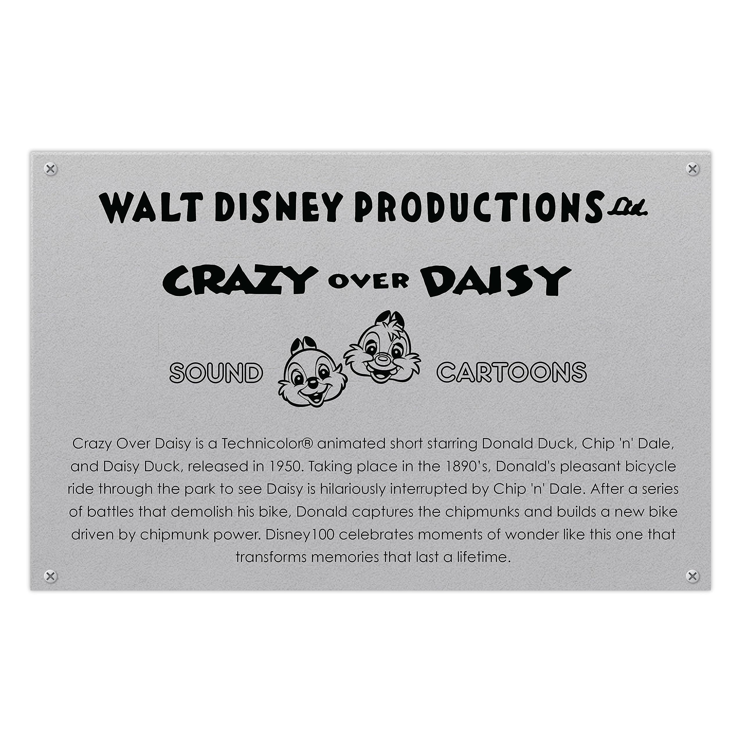 Just Play Disney100 Crazy Over Daisy mechanized display box with interactive movement