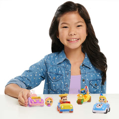 Just Play Doorables City Getaway Vehicle supports portable storytelling sessions.