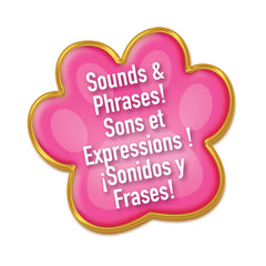 Just Play Ginny Hero Mask left ear button activates phrases for play.