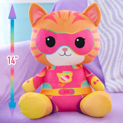 Ginny in pink Su-Purr-Charged suit inspires imaginative play.