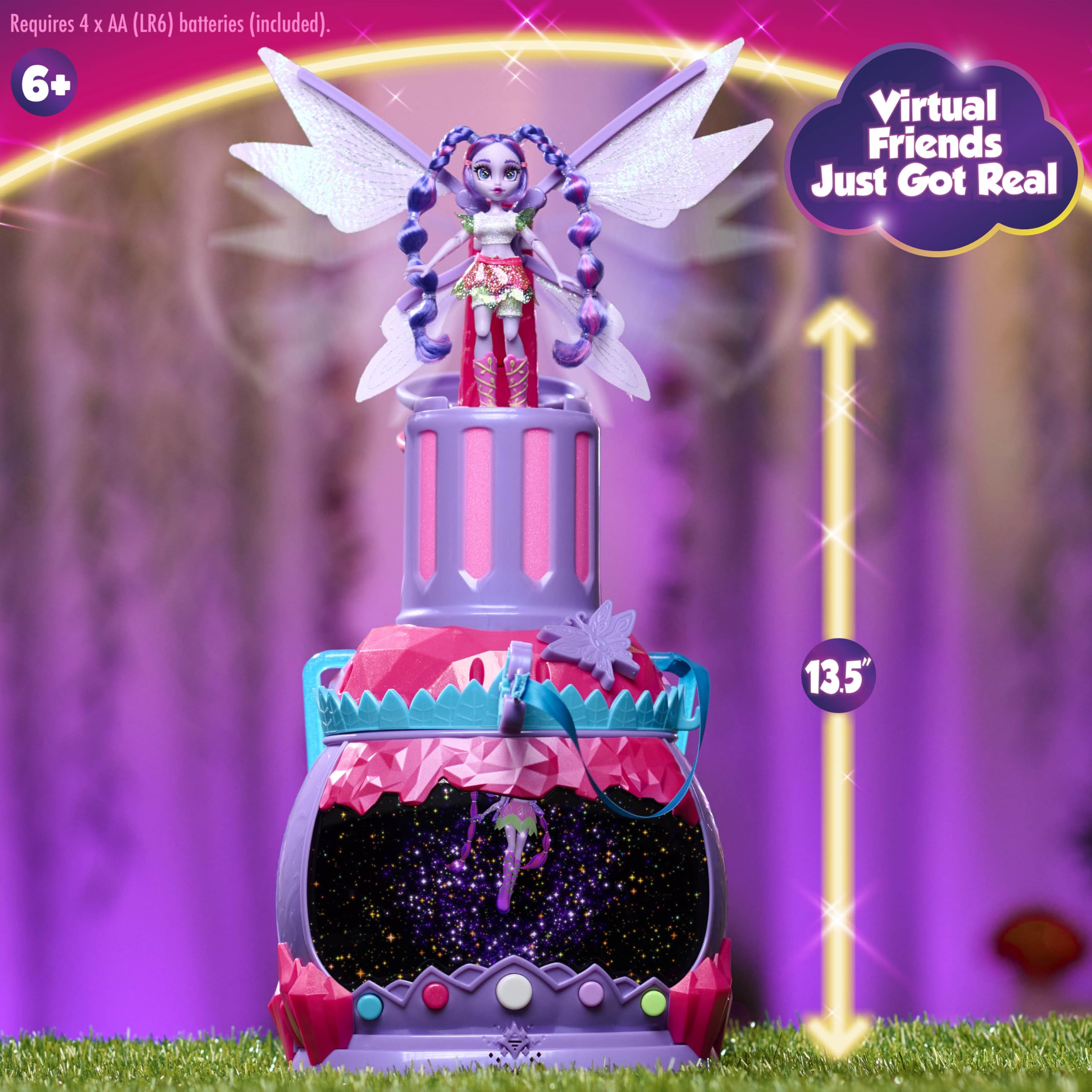 Just Play HOLOBRITE Pixie Lantern bedtime story scene promotes calm storytelling before sleep.
