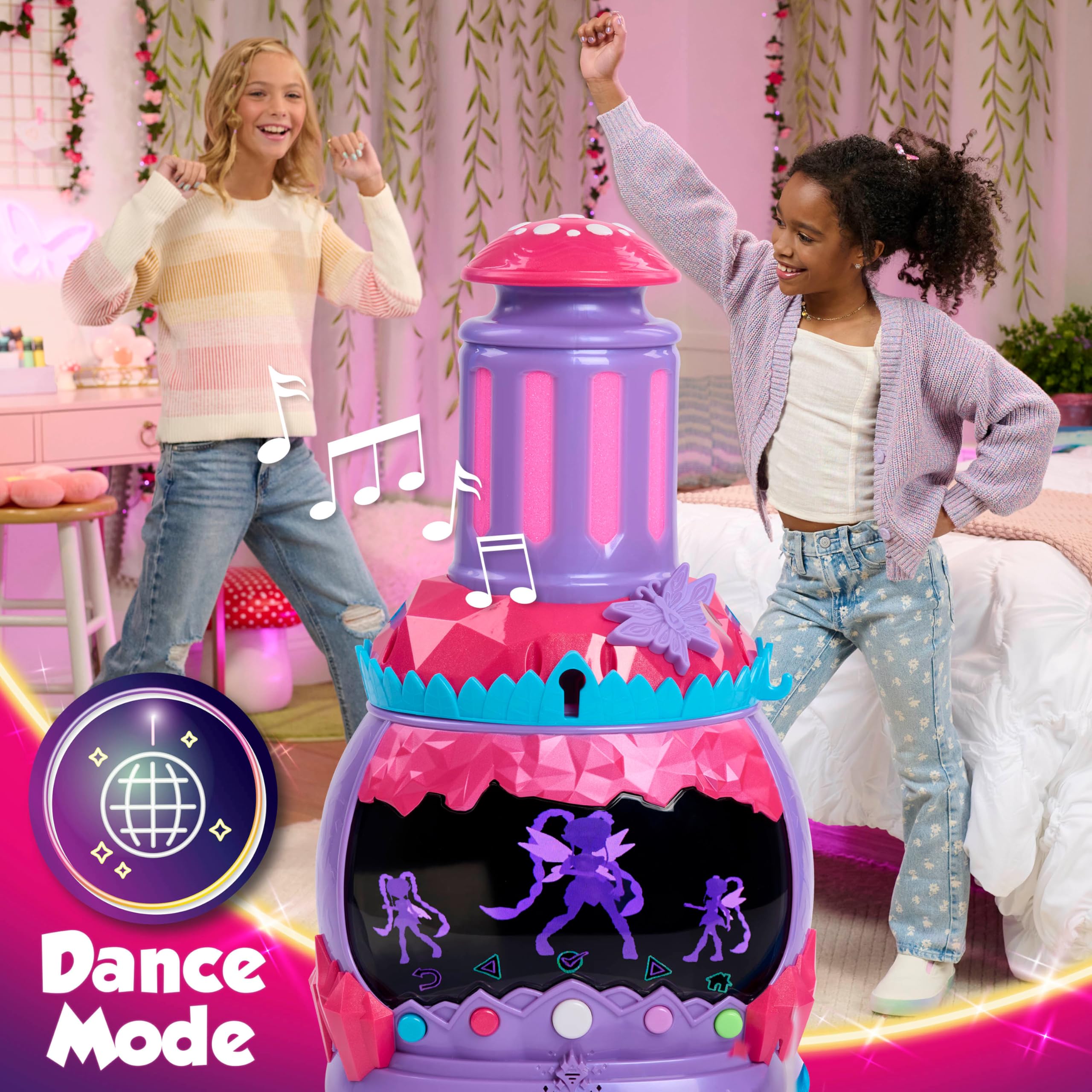 Just Play HOLOBRITE Pixie Lantern virtual store scene invites customization and digital pet options.