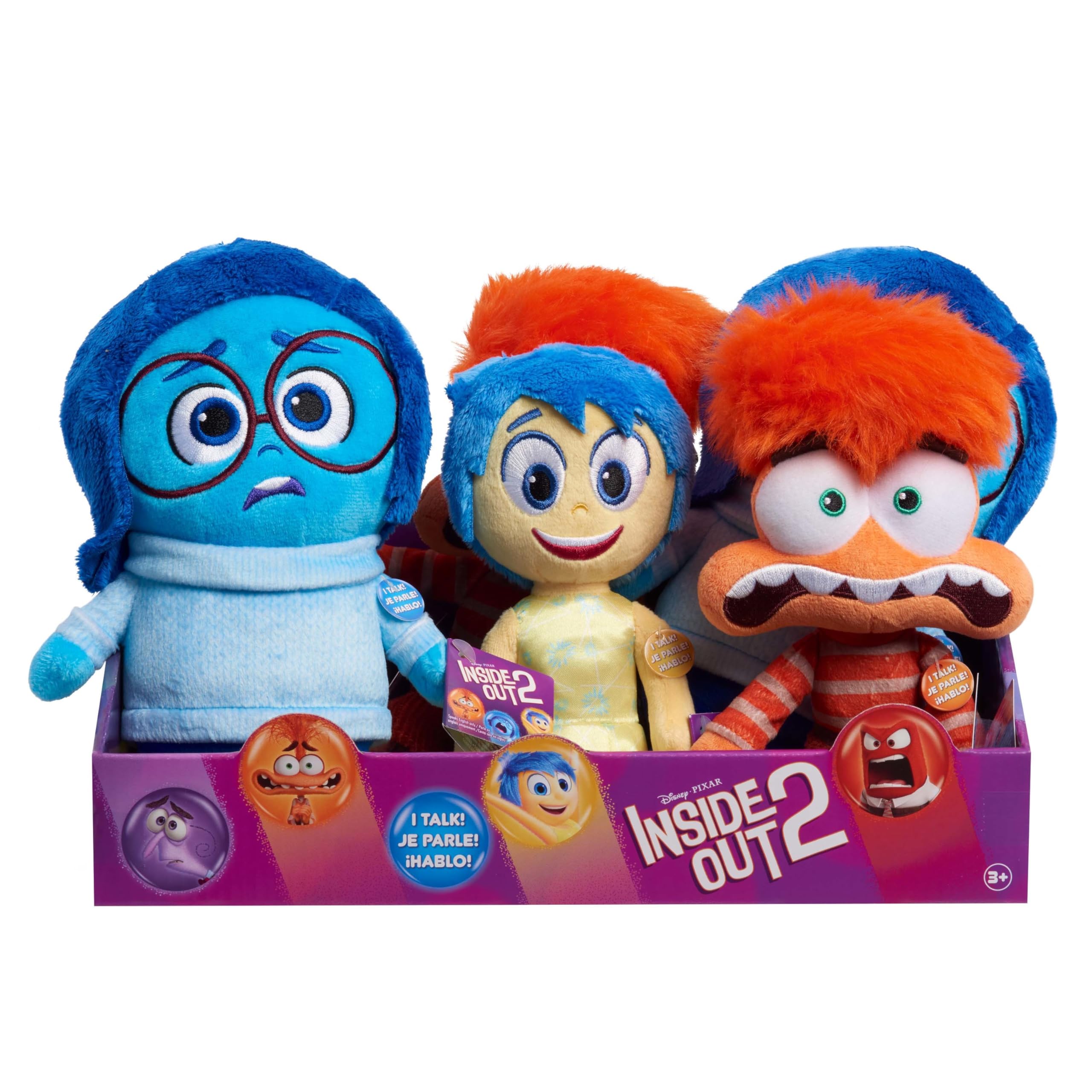 Just Play Inside Out 2 Anxiety small plush supports imaginative conversations