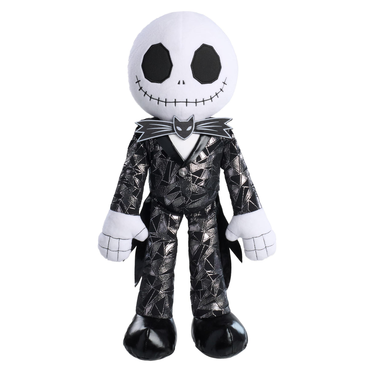Just Play Jack Skellington plush with glittery black-silver suit for display