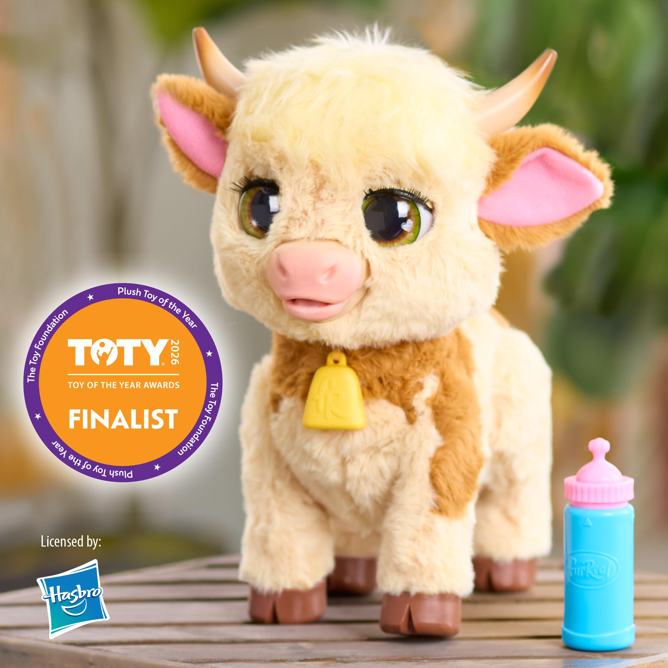 Just Play Maggie cow bell sounds; creates playful farm ambience during pretend games.