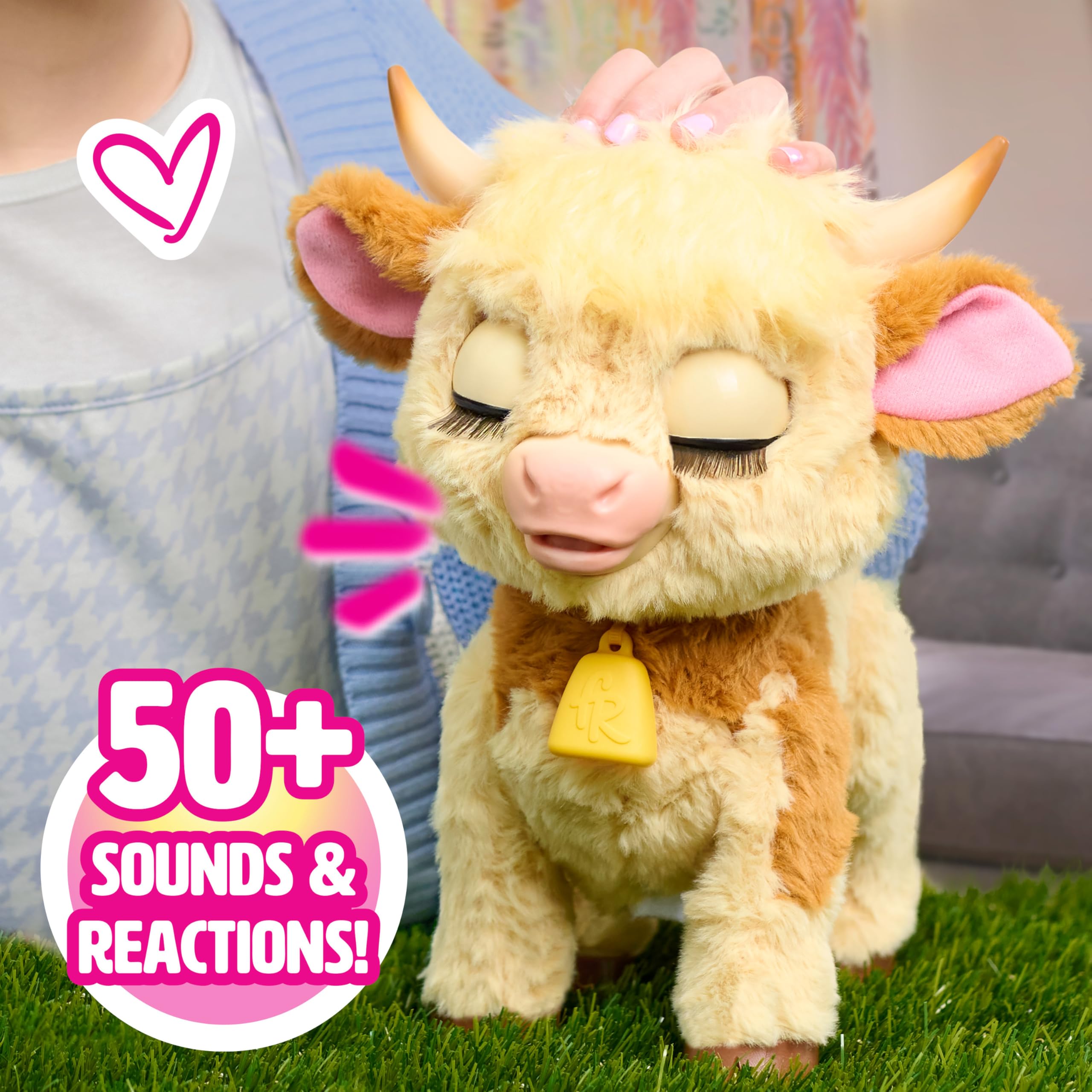 Just Play Maggie walking motion with tail wag; sparks imaginative farm adventures.