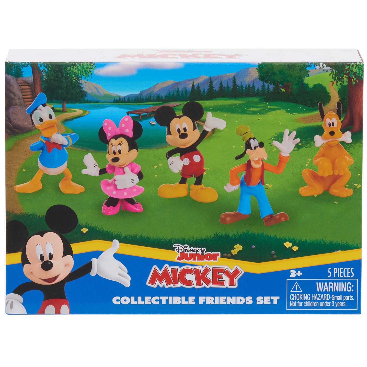 Just Play Mickey Mouse collectible figure set Pluto figure for character-based pretend play.