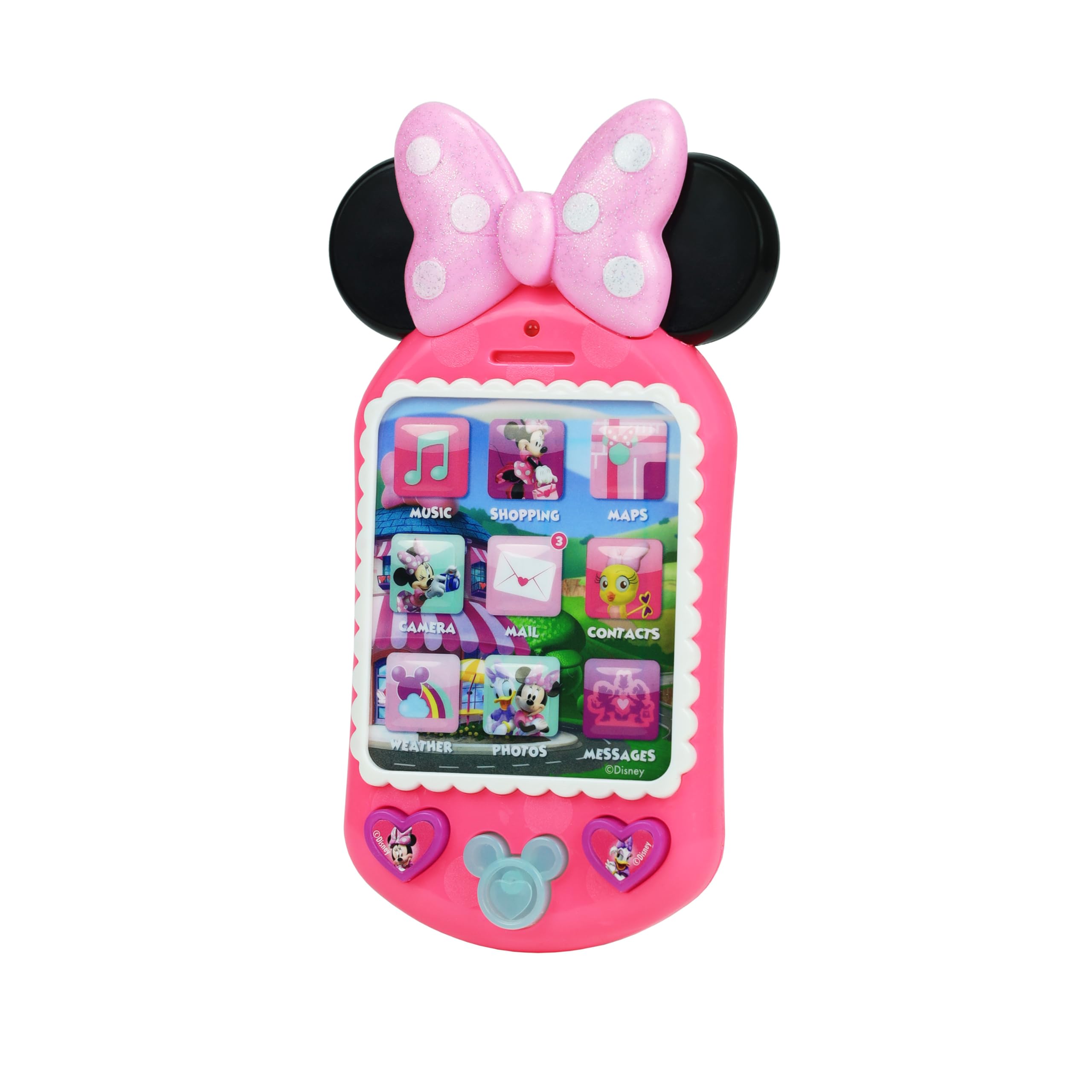 Just Play Minnie Bow-Tique child using phone in a pretend play scene