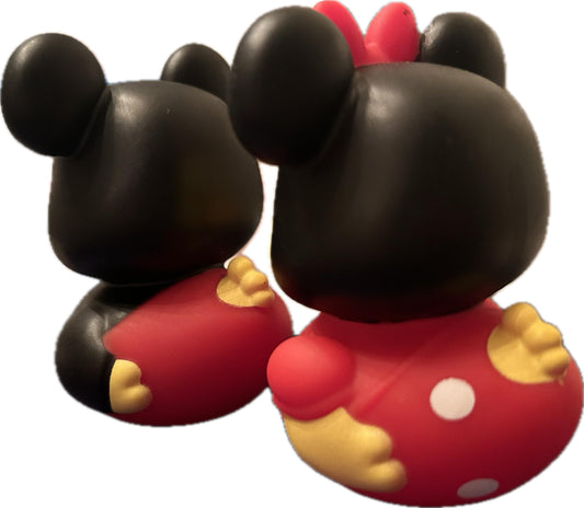 Just Play Minnie Mouse rubber duck; inviting storytelling and bathtime fun.