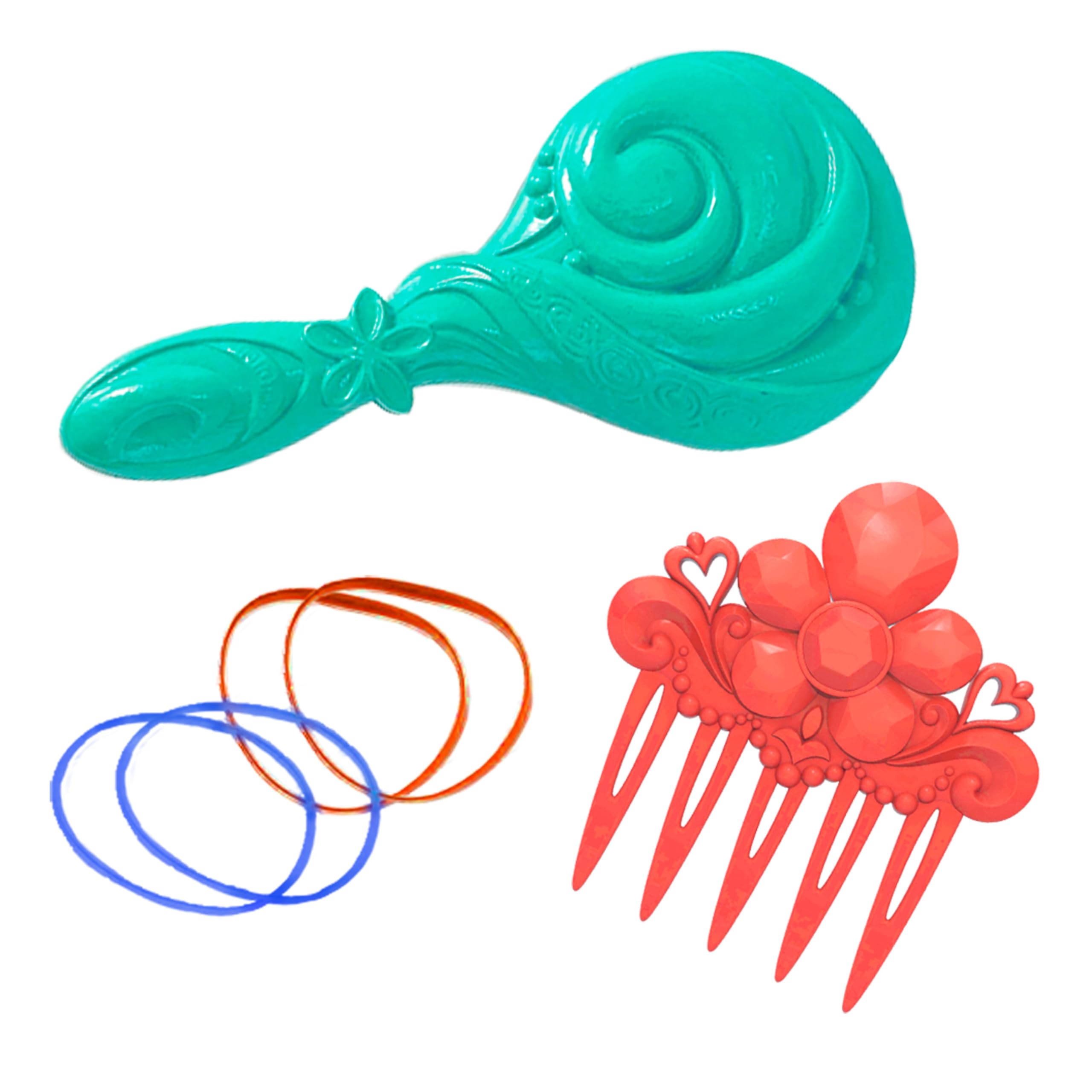Just Play Moana 2 accessories set adds variety for quick, creative hairstyle changes.