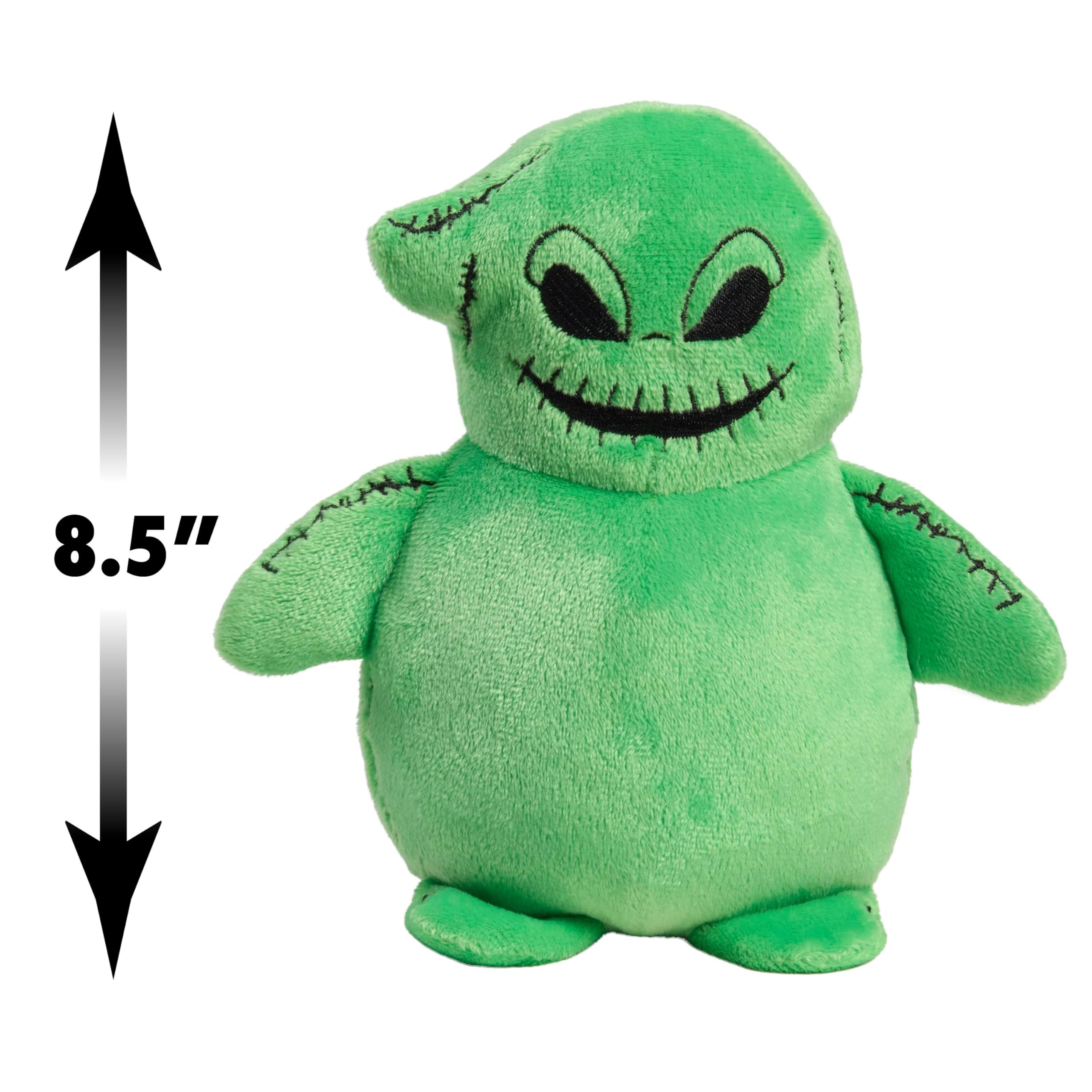 Just Play Oogie Boogie plush soft acid-green fabric for cozy playtime.
