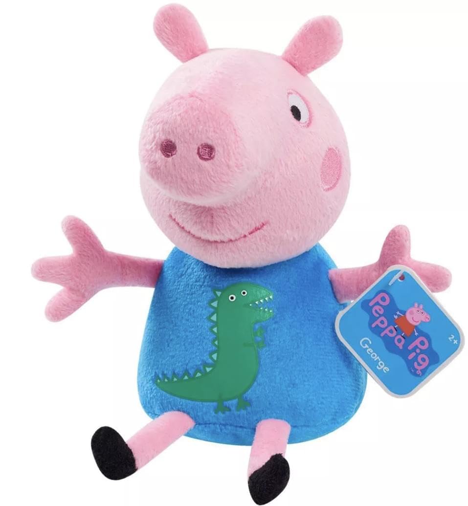 Just Play Peppa Pig George 6-inch plush, great for on-the-go hugs.